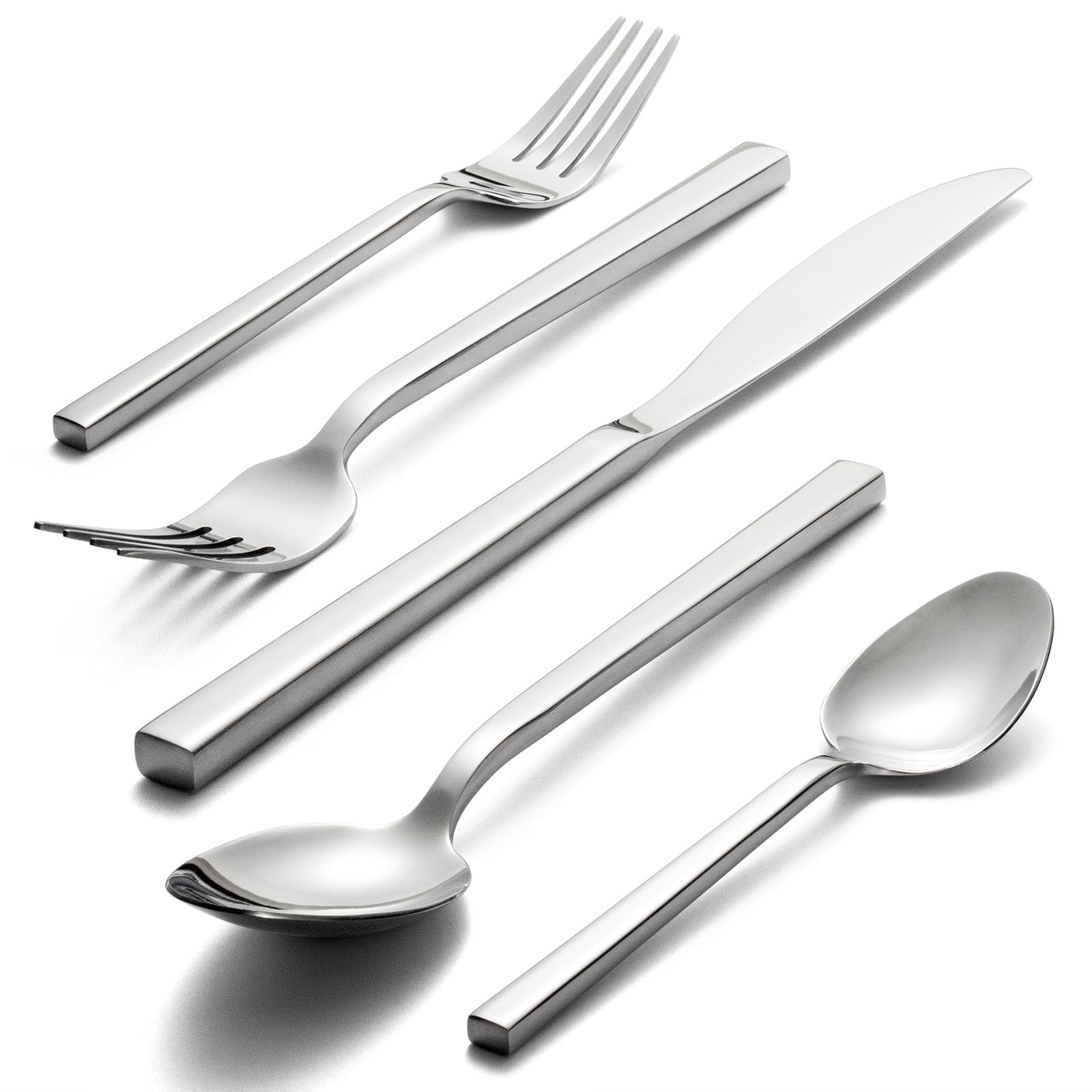 Amazon.com | Alata Cube 20-Piece Forged Flatware Set, Service for
